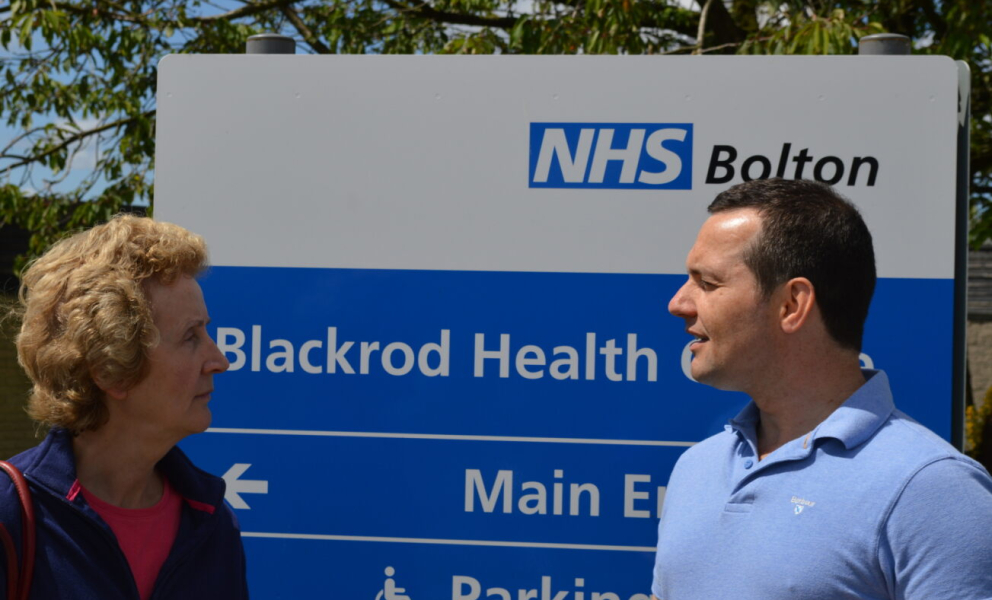 Chris has been campaigning for better GP services in Blackrod 