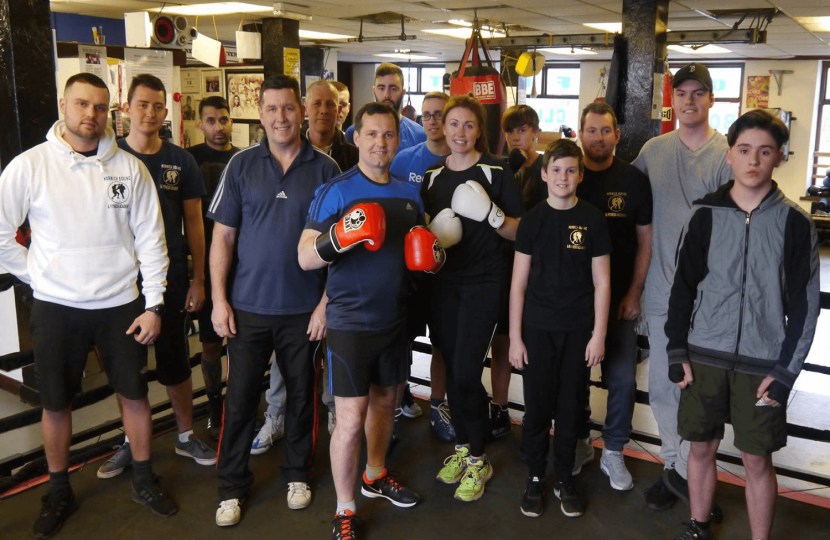 Chris Green MP Horwich Boxing