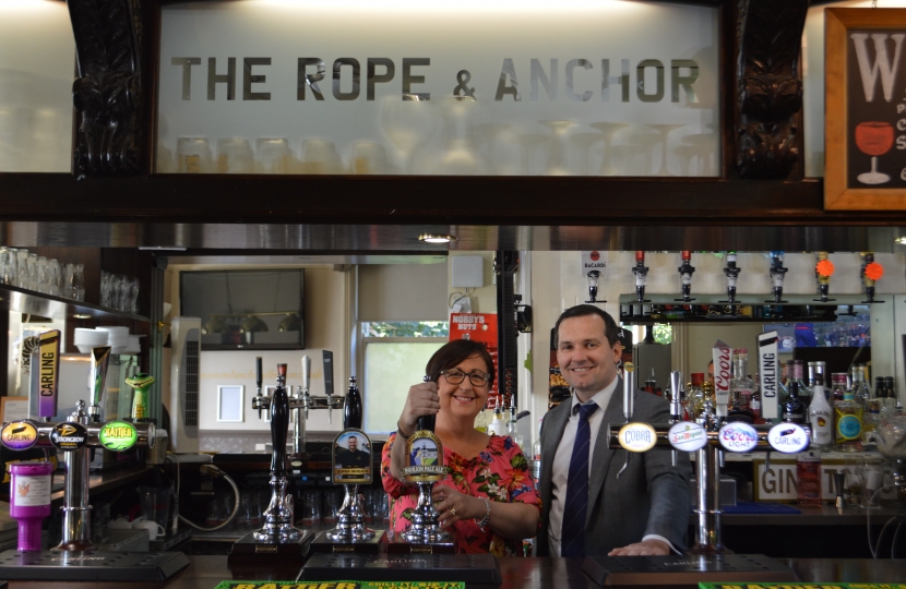 Chris Green MP at Rope and Anchor 