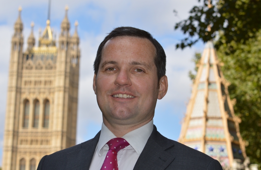 Chris Green MP (Centre) Outside Parliament 