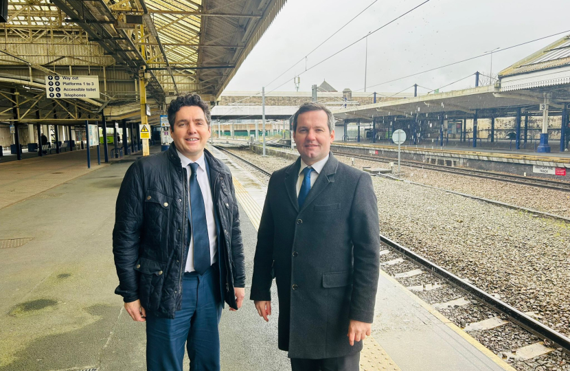 Chris Green MP with Huw Merriman