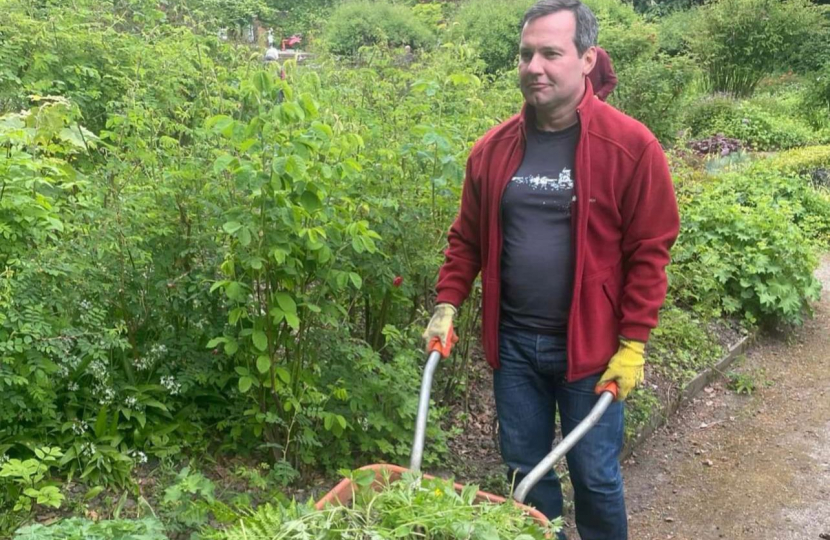 Chris Green MP at Moss Bank Park