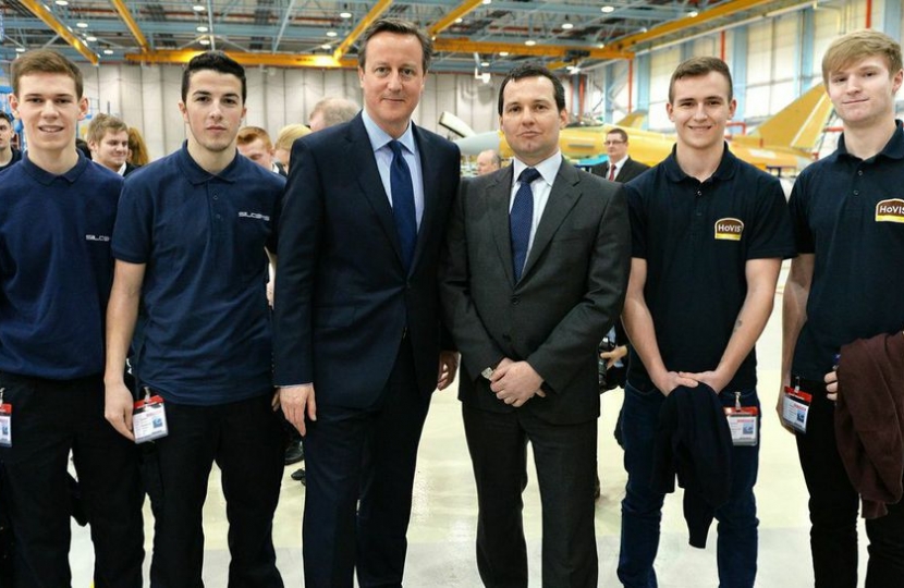 Local apprentices meet the Prime Minister