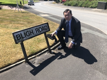 Chris at Bligh Road, affected by the disruption