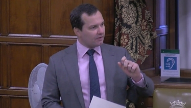 Chris during the Westminster Hall Debate