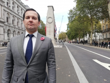 Chris at Westminster Cenotaph