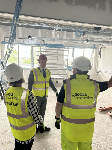 Chris recently visited the Health Hub being constructed in Horwich. 